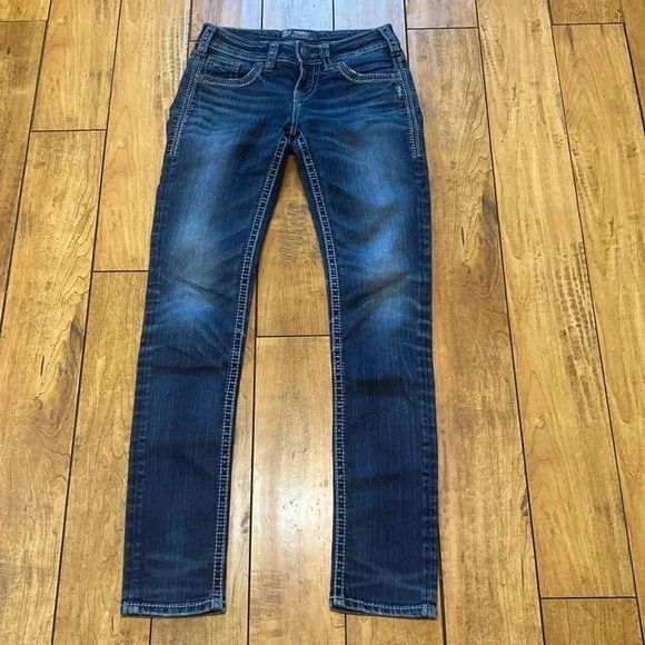 Silver Jeans Denim - Silver aiko mid skinny jeans